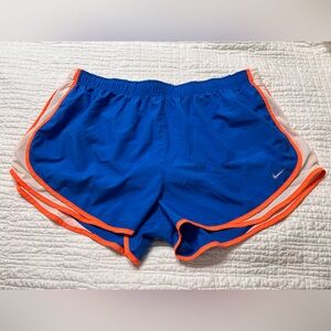 Nike Women's Athletic Shorts in Blue and Orange